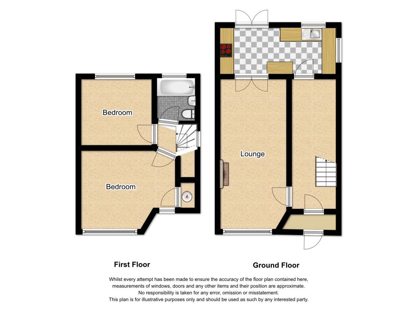 2 bed house to rent in Lower White Road - Property Floorplan