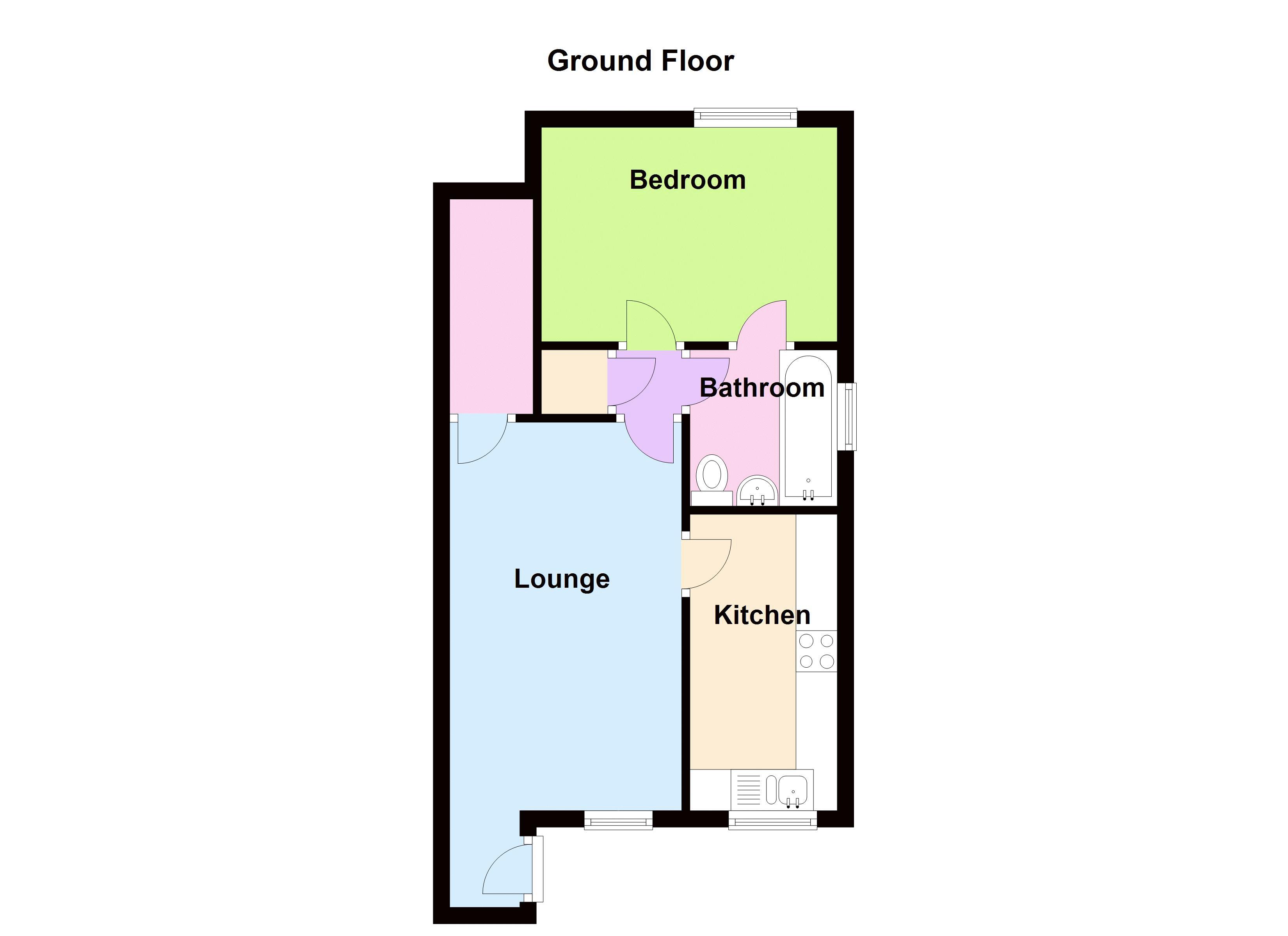 1 bed flat to rent in Garratt Close - Property Floorplan