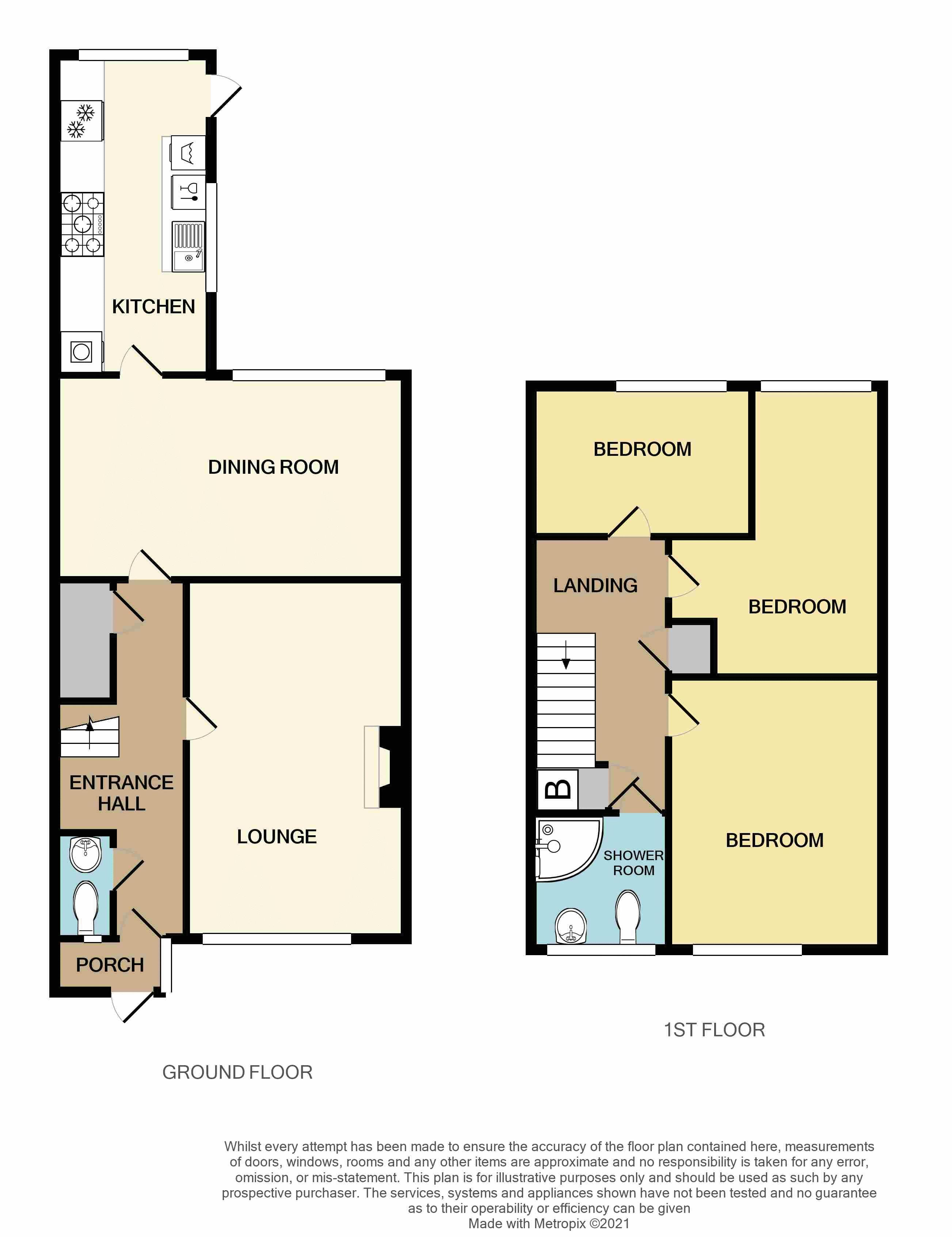 3 bed house for sale in Barn Piece - Property Floorplan