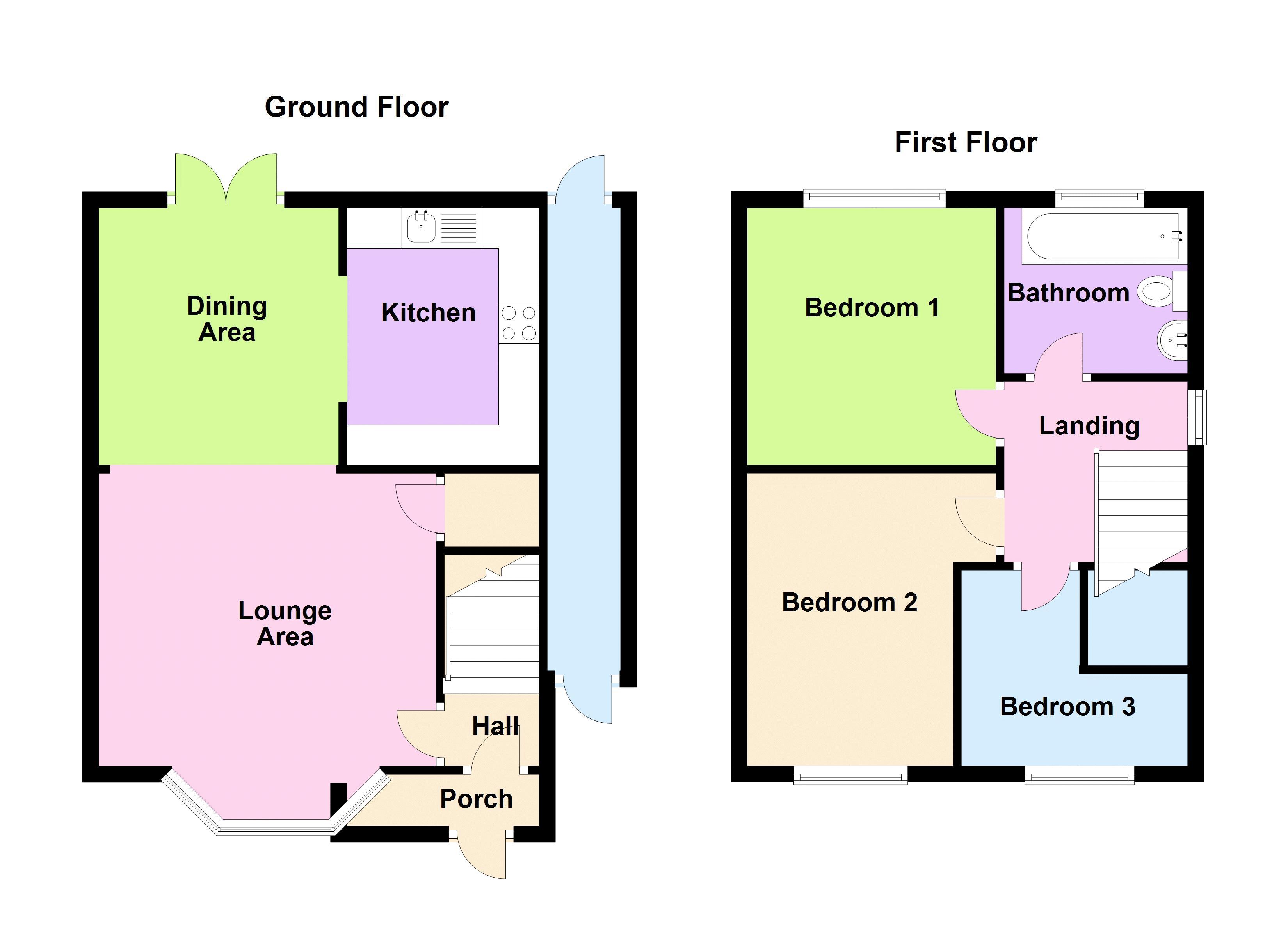 3 bed house to rent in Old Chapel Road - Property Floorplan