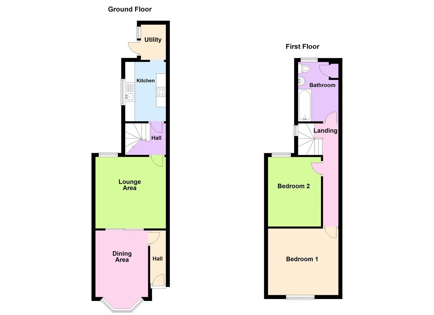2 bed house for sale in Swindon Road - Property Floorplan
