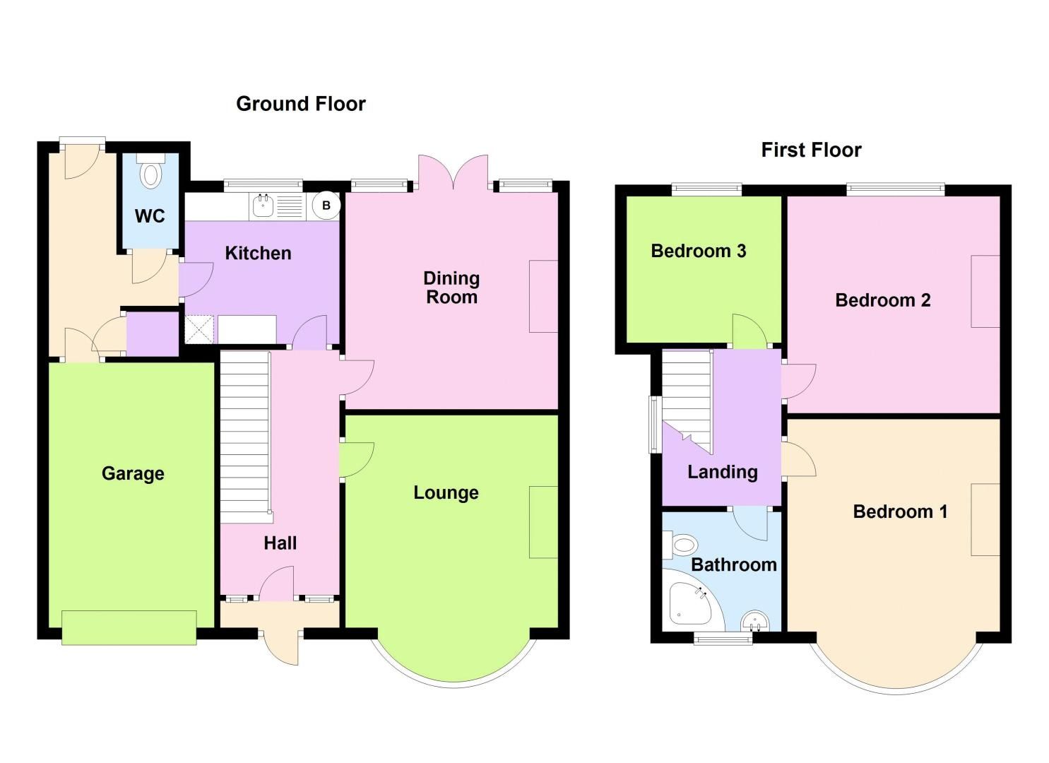 3 bed house to rent in Wolverhampton Road - Property Floorplan