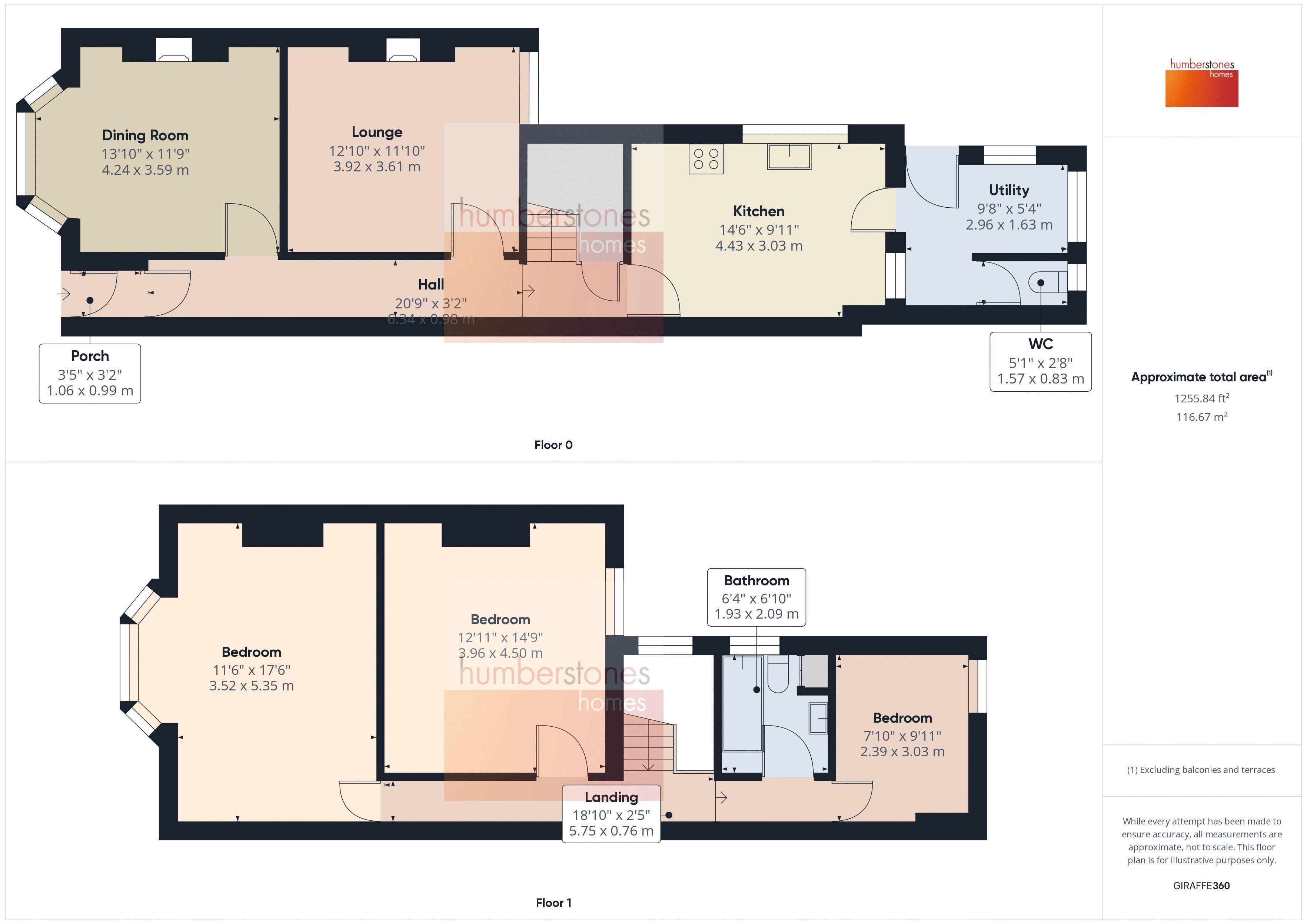 3 bed house for sale in Rathbone Road - Property Floorplan
