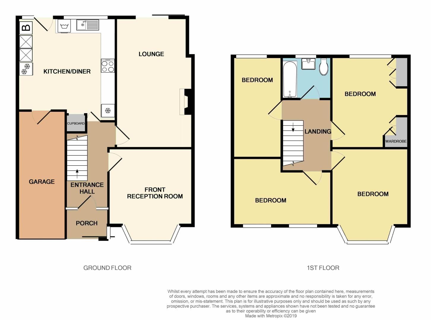 4 bed house for sale in Ridgacre Road - Property Floorplan