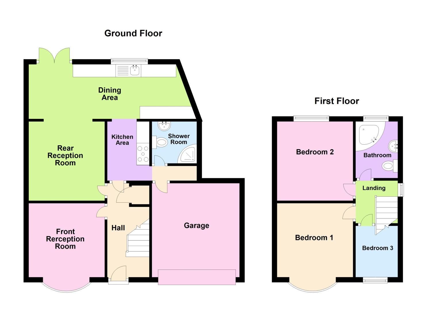3 bed house for sale in Defford Drive - Property Floorplan